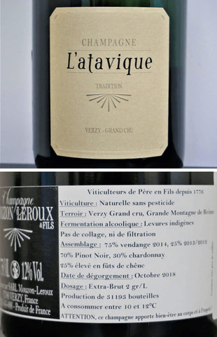 Champagne Mouzon Leroux Atavique - Labels