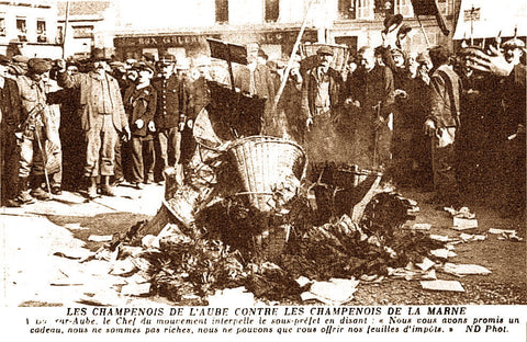 Champagne Riots in 1910