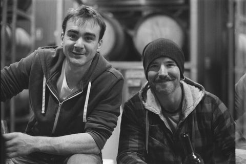 Picture of Robert Kane and Derek-Paul Labelle, winemakers of Madame Flock