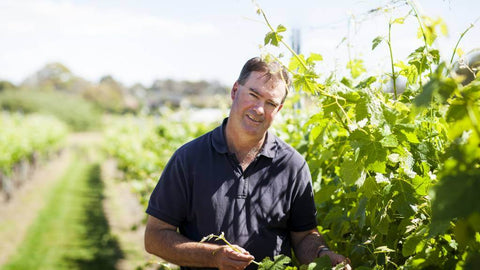 Tim Kirk from Clonakilla Vineyards in his vineyard