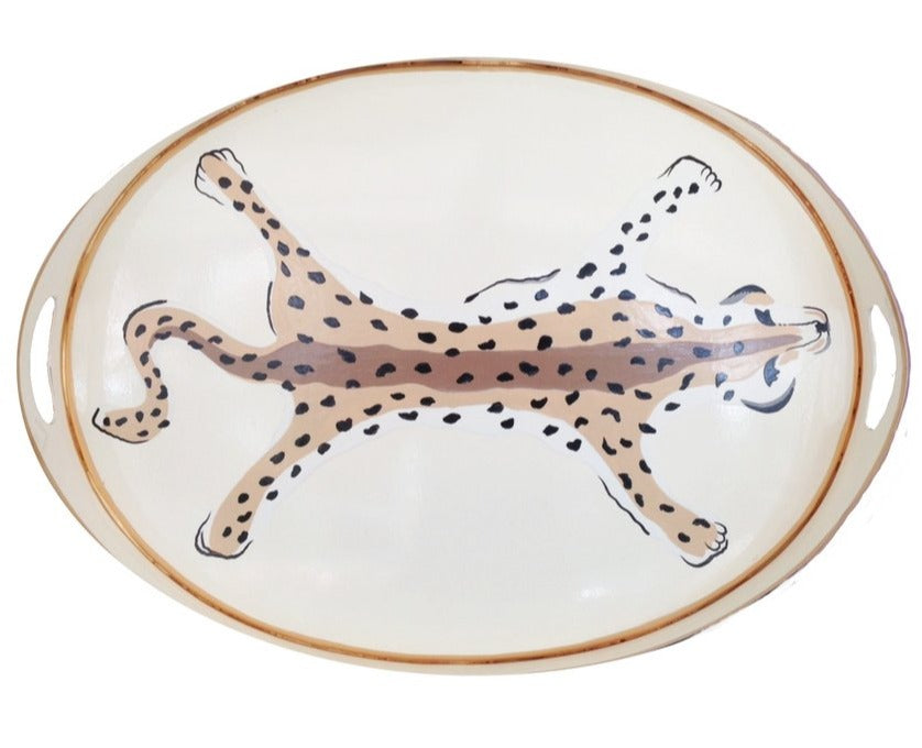 Oval Tray Leopard – Paper Twist