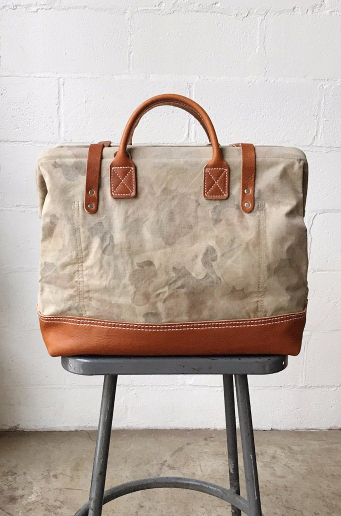 1960's era Salvaged Camo Carryall - FORESTBOUND