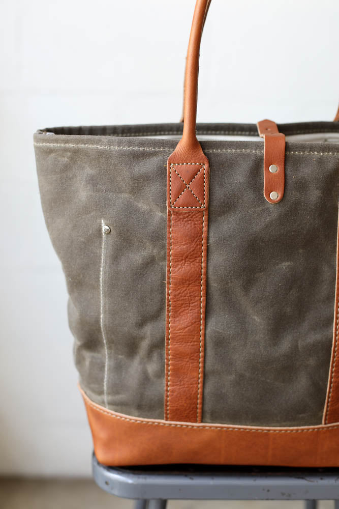 Waxed Canvas Tote Bag No. 2 - FORESTBOUND