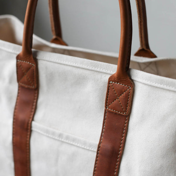 Canvas & Leather Tote Bag - Sample - FORESTBOUND