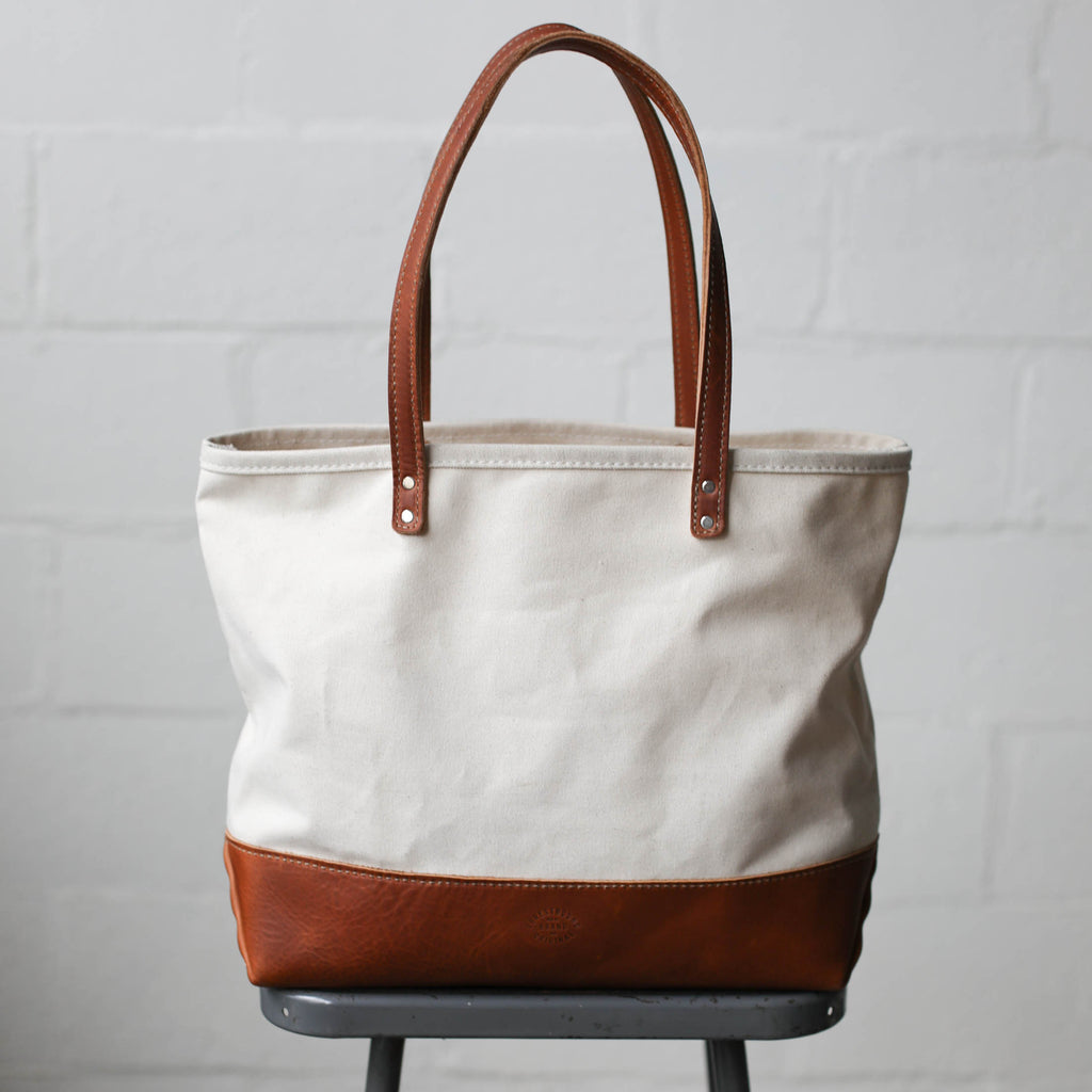 Canvas and Leather Tote Bag - Sample - FORESTBOUND