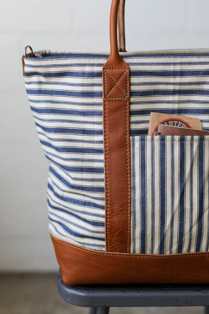 1950's era Salvaged Ticking Tote Bag – FORESTBOUND