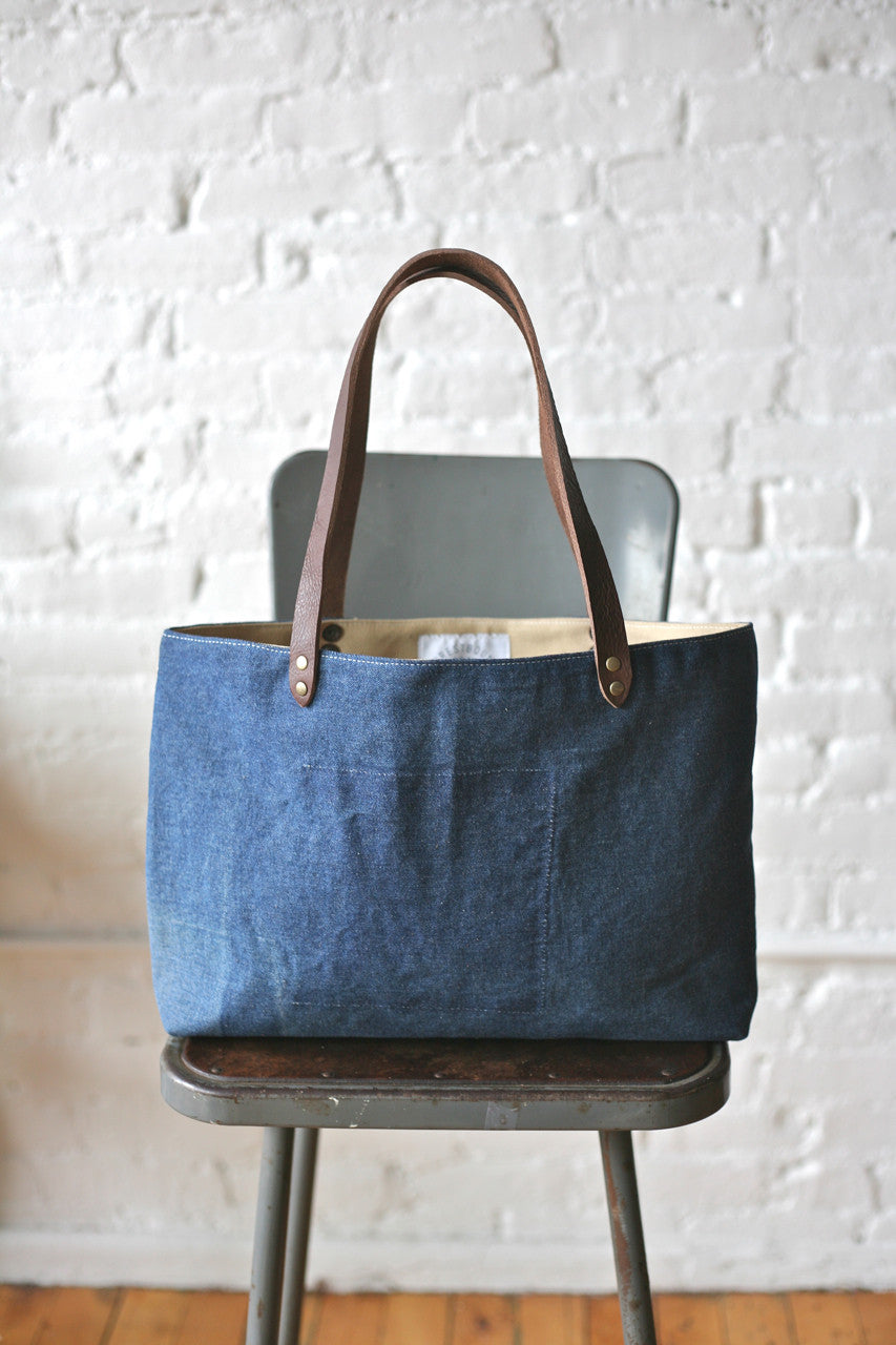 1950s era Denim & Work Apron Tote Bag - FORESTBOUND