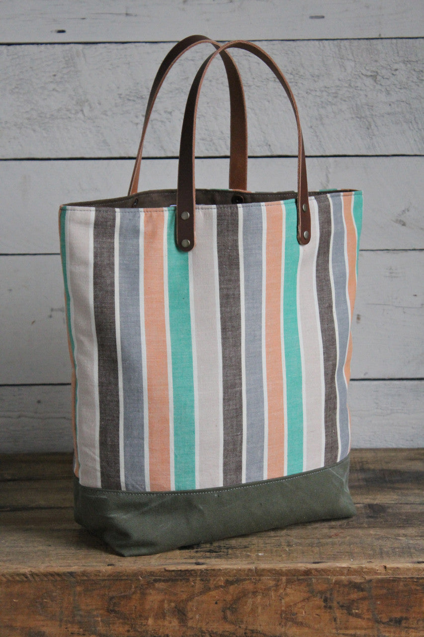 1950's era Striped Cotton Tote Bag – FORESTBOUND