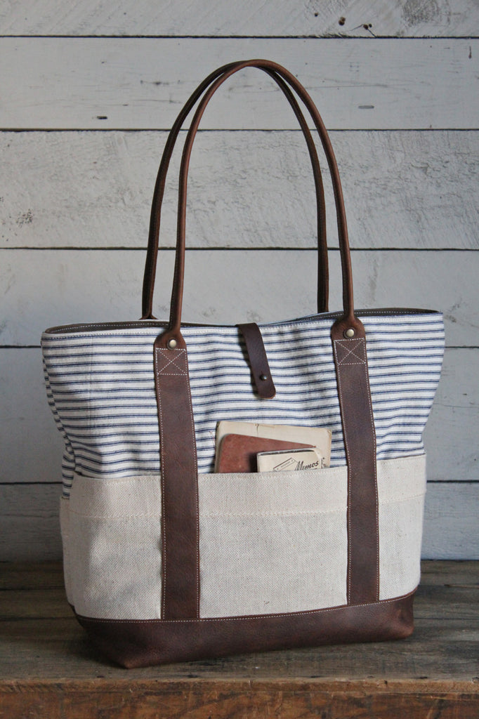1950's era Striped Carryall - FORESTBOUND