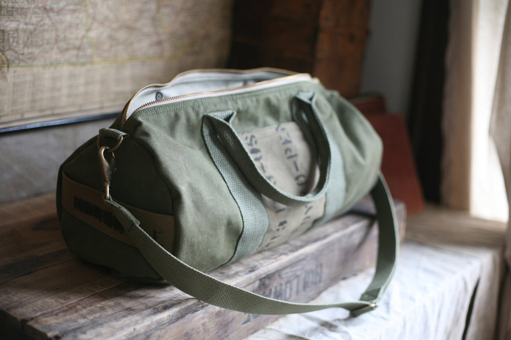 mini canvas duffle bag