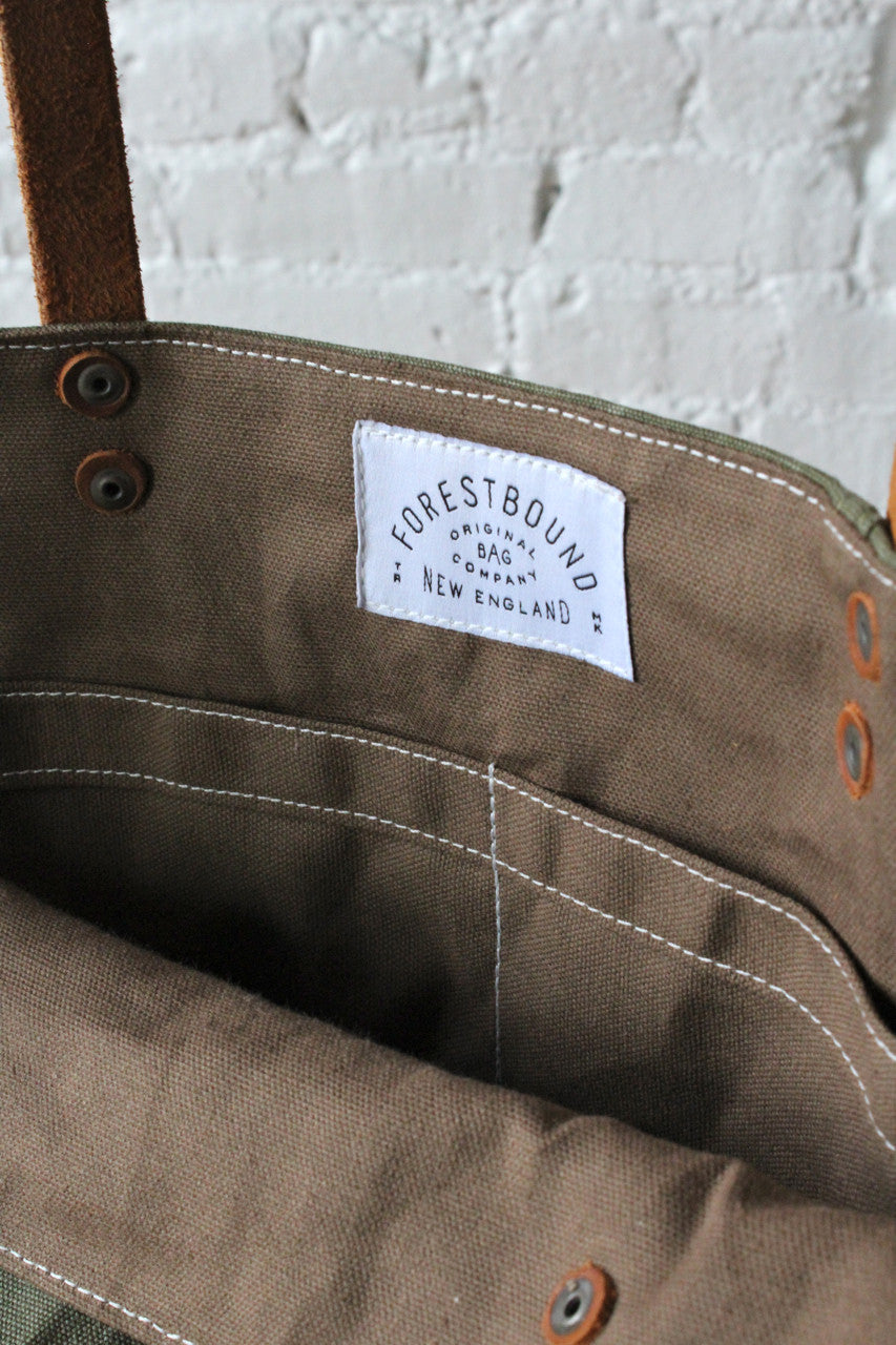 WWII era Military Canvas Tote Bag - FORESTBOUND