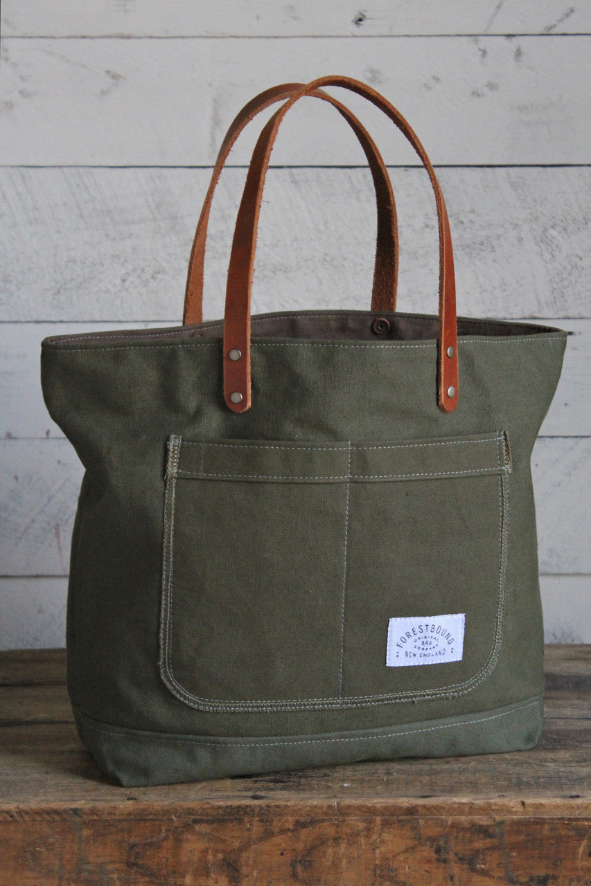 WWII era Military Canvas Pocket Tote – FORESTBOUND