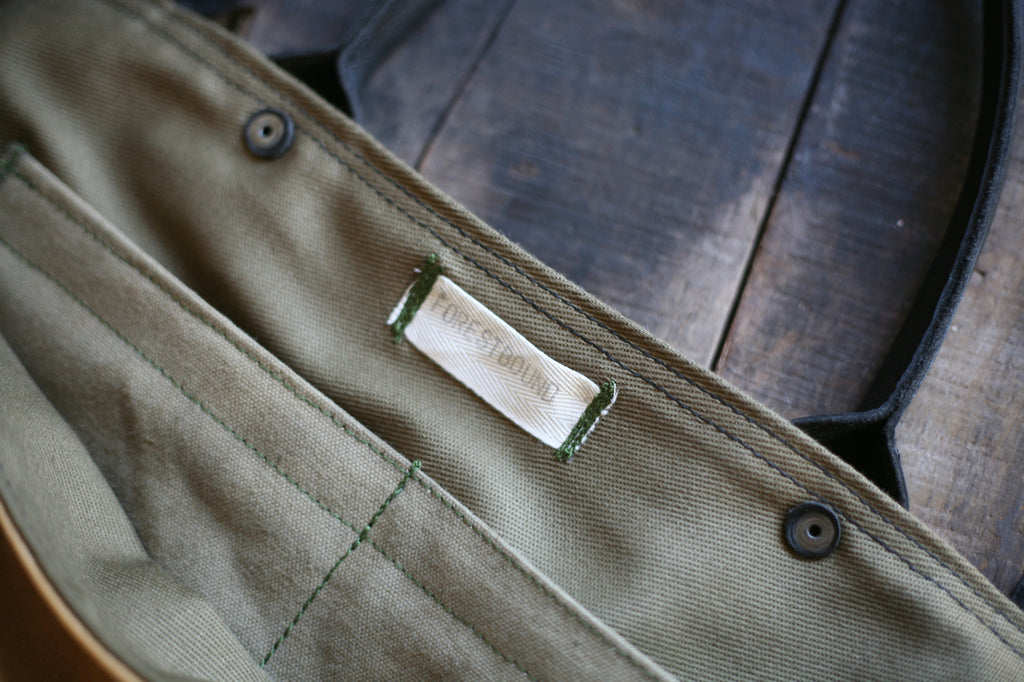 1950's era Canvas and Leather Weekend Bag - SOLD - FORESTBOUND