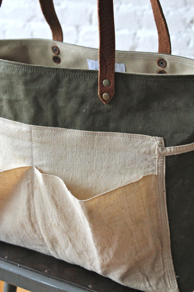 WWII era Canvas & Work Apron Tote Bag - FORESTBOUND