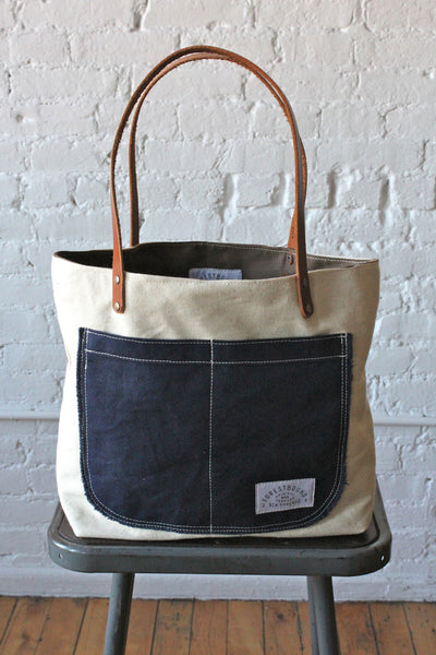 WWII era US Navy Sea Bag Pocket Tote Bag - FORESTBOUND