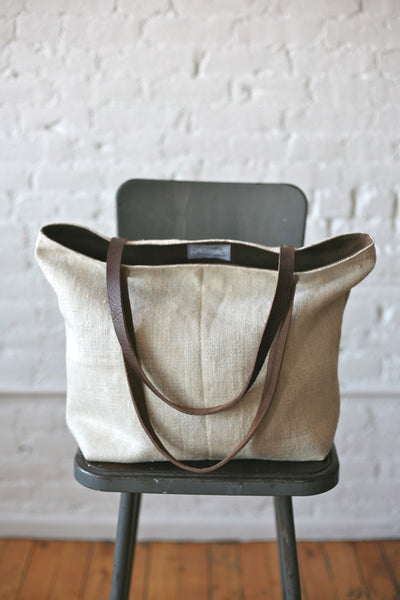 1930s era Linen Tote Bag - FORESTBOUND