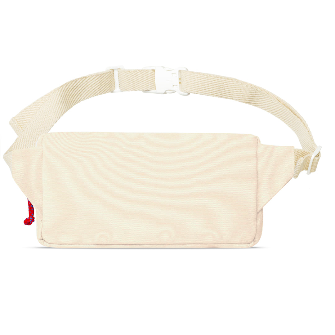 beige fanny pack