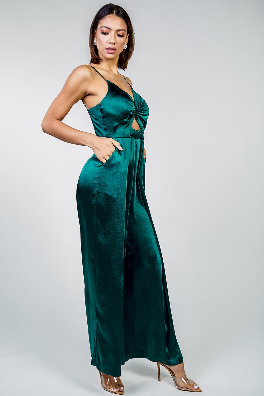 hunter green jumpsuit