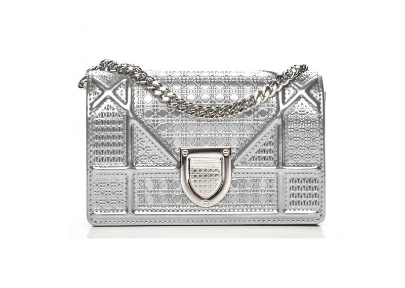 dior silver handbag