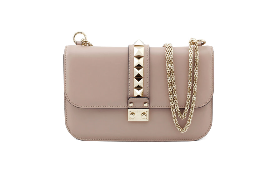 Valentino - Garavani Lock Leather Shoulder Bag | All The Dresses