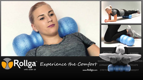 The Rollga foam roller is BETTER and more comfortable rolling experience than traditional flat standard foam rollers