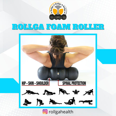 The Rollga foam roller for backs works like nothing else to help low, mid and upper back pain and tightness from playing Pickleball