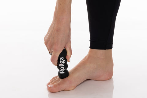 The Rollga Micro hand and foot roller is perfect for feet and hands to release either with the ball end or use the contours to release in multiple directions for the ultimate in stress release