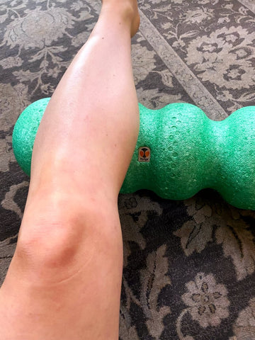 The Rollga foam roller is great for deep tissue massage but also for a soothing massage by adjusting body weight