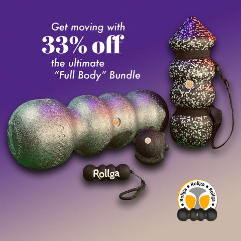 Bundle and save on the full body bundle by Rollga. A complete self-care tool package designed to reach every area on the body and target pressure points with precision