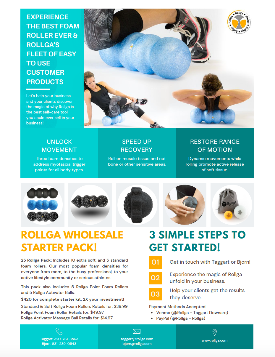 Foam Exercise Roller - Soft Foam Roller - Magic Roller