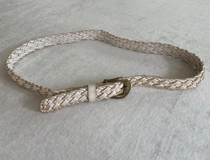 Vintage leather braided belt - Viragoes Duds