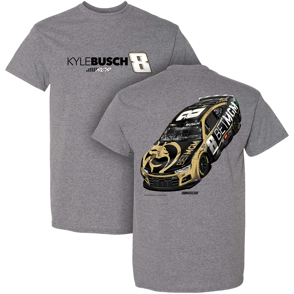 Kyle Busch 2023 Bet MGM 2-Spot T-Shirt Gray #8 NASCAR