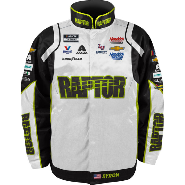 William Byron 2023 Raptor Uniform Pit Jacket White #24 NASCAR