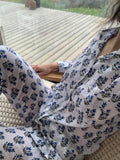 Pijama Florcitas azules