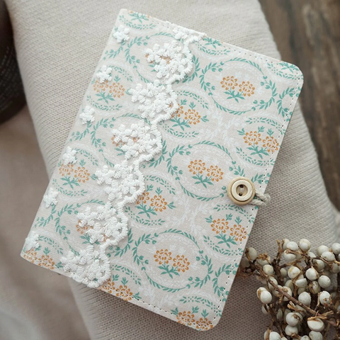 Fabric Lace Notebook Floral Junk Journal A5 A6 