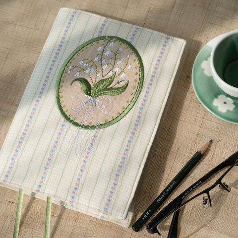 Lily of the Valley Patch Embroidery Notebook