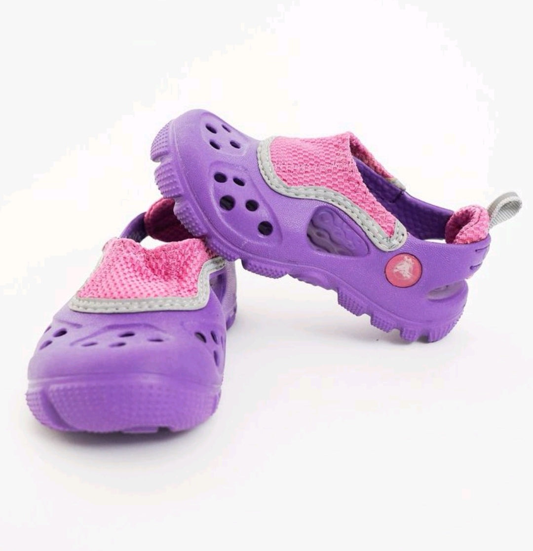 GIRL SIZE 8/9 TODDLER - CROCS, Water Shoes, Purple Slip-on Shoes EUC –  Faith and Love Thrift
