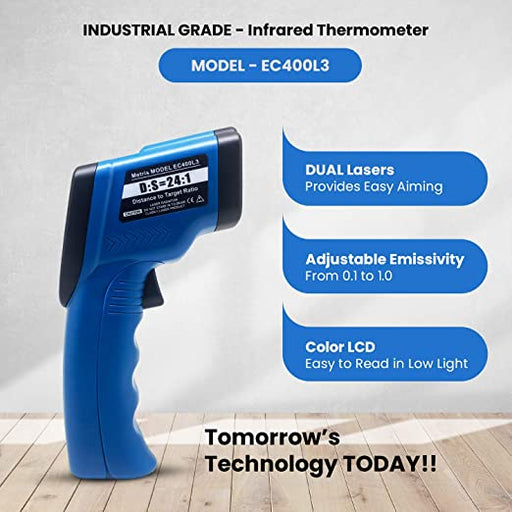 1.0 TN418L1 Professional IR Thermometer with 8-Point Laser Sighting Sy -  tempgunsdirect.com