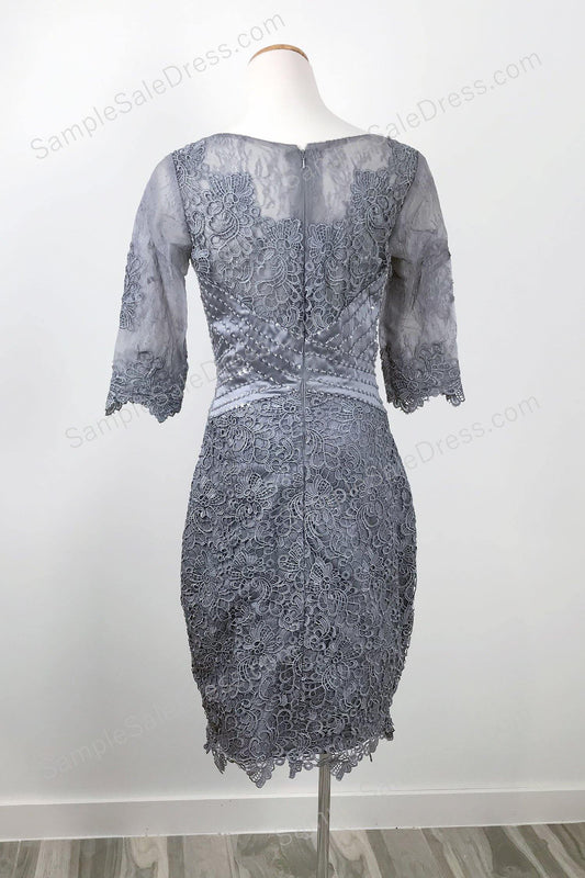 Charcoal Short Mother of Bride Formal Dress XH1016