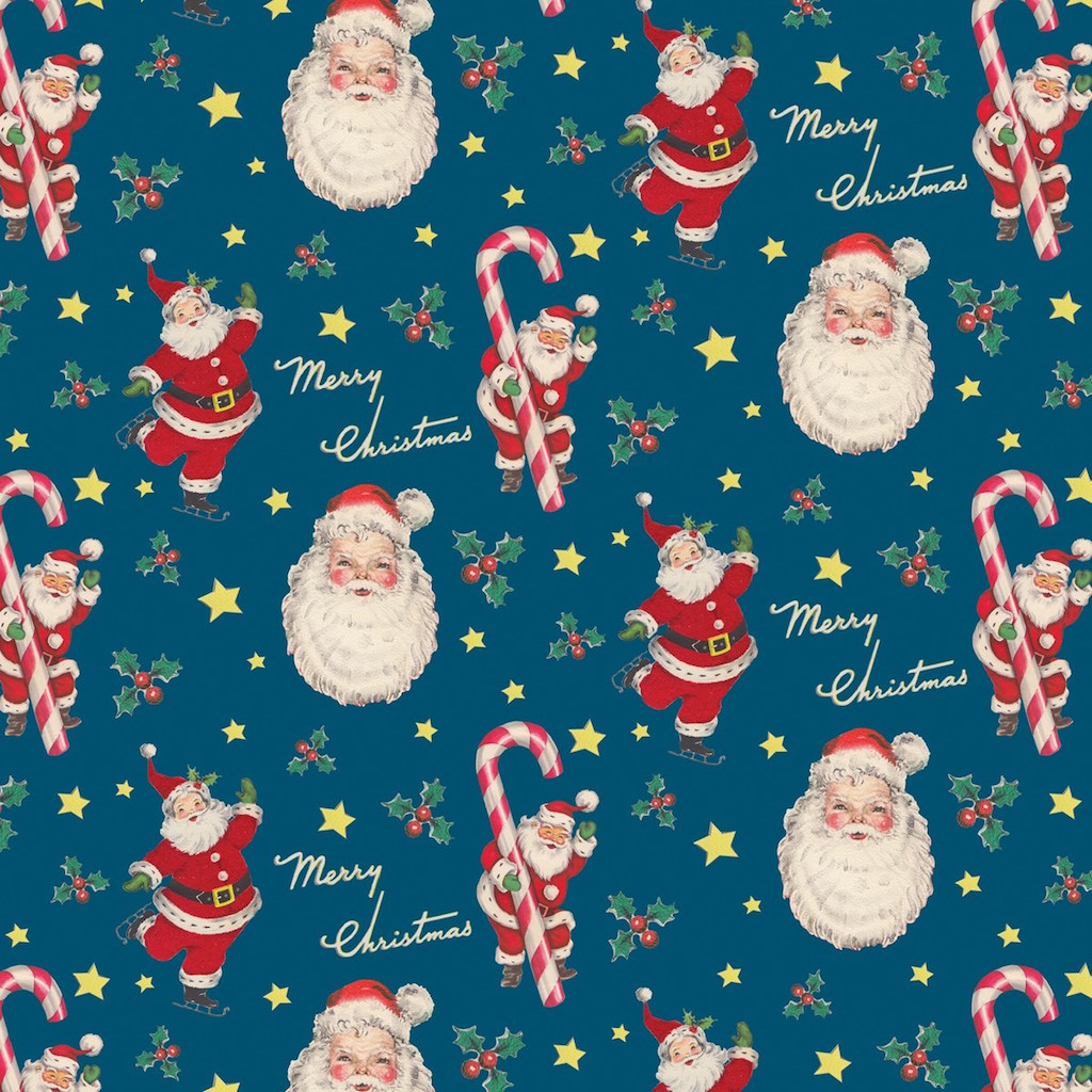 Retro Christmas Gift Wrap  Beautiful Vintage Wrapping Paper