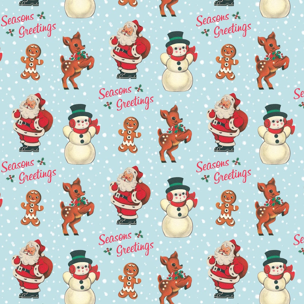 Retro Christmas Gift Wrap  Beautiful Vintage Wrapping Paper