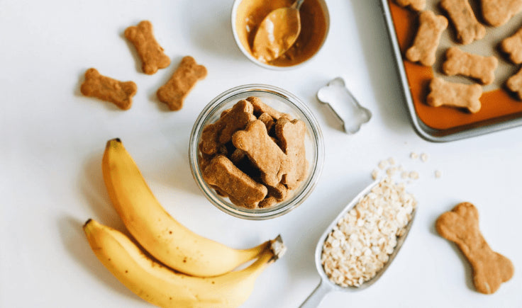 dried chewy banana dog treats