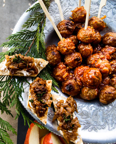 Reggae Spice French Indian Apricot Crockpot Meatballs