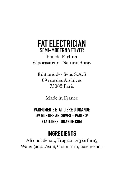 Fat Electrician Us Etat Libre Dorange - 