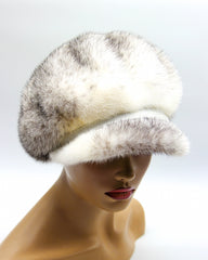 Fur mink cap