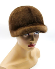 woman fur cap