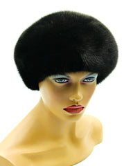 black fur beret