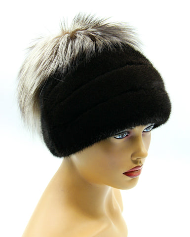 silver fox fur hat