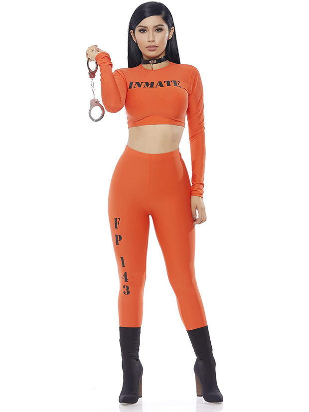 Sexy Womens Orange Prisoner Inmate Costume Prisoner Costume Fortune