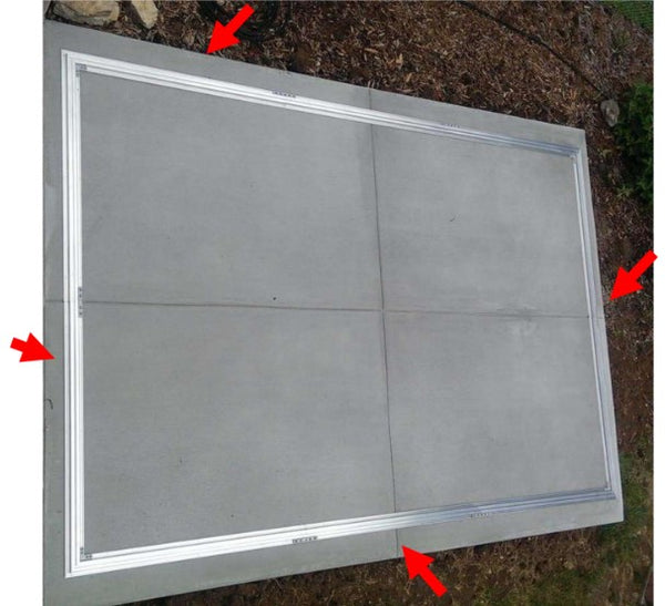 Concrete slab foundation install for a greenhouse - MyGreenhouseStore.com